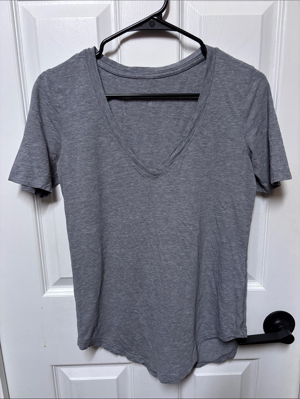 Lululemon Soft V-Neck Gray Tee